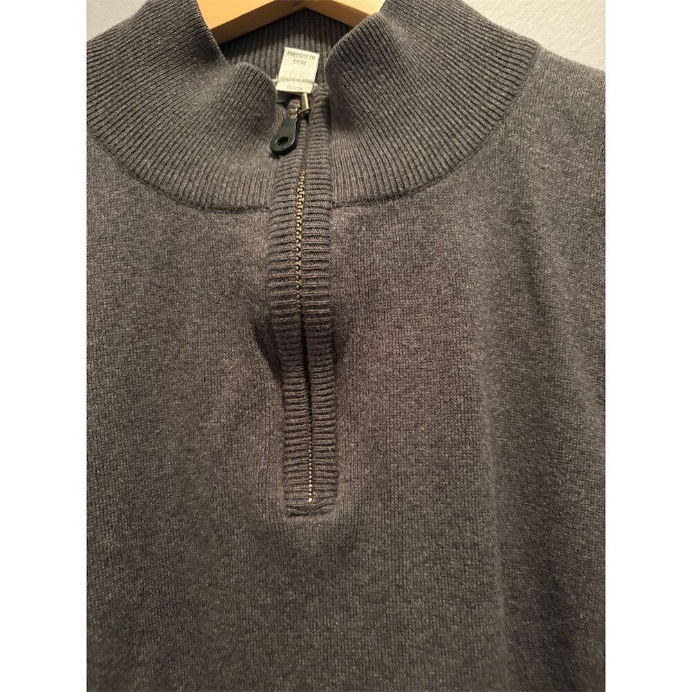 Cutter & Buck Men's L Gray Half Zip Pullover Sweater Casual - Picture 2 of 8